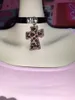 Jóias de nicho picante de nicho personalizado original e caseiro, feitos de couro genuíno com estampa de leopardo embutido diamante colar colar de colar de diamante garganta