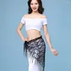 Stage Wear 1PC Belly Dance Costumes Sequins Tassel Hip Scarf For Women Thailand/India/Arab Skirt Waist Belt
