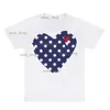 Spiele Modemenschen spielen T -Shirt Designer Red Heart Commes Casual Women Shirts des Badge Garcons High Quanlity T -Shirts Baumwolle Stickerei Play Hoodie Playground 833