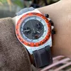 Regardez le boîtier en fibre de carbone revêtement lumineux avec un diamètre de mouvement Cal 4130 Diamètre 40 mm Sangle en nylon imperméable Casual Swiss Watch Menwatch Relojes Watchmen Relogios
