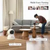 Lancia Ctronics Smart Home IP Camera 5MP WiFi Indoor Room Baby Monitor Mini Robot Security Camera Audio CCTV 360 Visione notturna di tracciamento