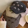 Berety japoński łuk y2k retro napastnik kapelusz wiosna letnia moda wszechstronna swobodna krótka brzegi beret cap gorras