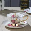 Tasses hf bos porcelaine européenne en céramique tasse de café plat de la mode créative l'après-midi.