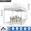 Tält och skyddsrum 10x20 Heavy Duty Pop Up Canopy Tält med 6 sidoväggar utomhusbröllopsfest tält under hela säsongen vindvattentät lusthus rullväska L48