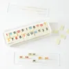 Aquancle Judaica Lucite Rummy Game com 106pcs Rummy Tile