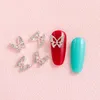 Nail Art Decorations Tiktok Online Hollow Butterfly Super Flash Rhingestone Gold and Silver Alloy Small Fresh