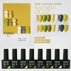 Gel gel nagellack set kit 8 st semi permanent gel lack naglar konstpolska blöt av uv led naglar presentlåda diy naglar accesorios