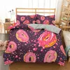 Zestawy pościeli Dekbedovertrek 150 200 Księżniczka Donut Duvet Cover Set BLOTHES HOME TEXTILE BEZNE