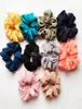 117 Styles Lady Girl Hair Scrunchy Ring Elastic Haartbänder reine Farbe