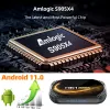 Box 10PCS Android 11.0 Smart TV Box HK1 Rbox X4S Amlogic S905x4 4GB RAM 32GB/64GB/128GB 2.4G 5G WIFI 100M LAN 8K ST TOP BOX