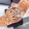 AP Mechanical Wrist Watch Royal Oak Offshore Serie 26238or Rose Gold Blue Dial Mens Fashion Leisure Business Sports Machinery Watch