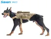 Service Tactical Dog Harness Molle Vest Army Dogs Outdoor vandring ryggsäck med löstagbara påsar patch6413574