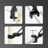 Microphones Meilleure vente Microphone Stand Metal Suspension Siscriss Arm Mic Mic Stand Microphone Porte-Microphone pour Home Studio Live Broadcast