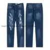 Designers man jeans ga pantalon peint en pantalon d'éclabous