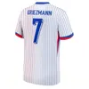 2024 Benzema Mbappe koszulka piłkarska Griezmann francuskie koszule Pogba Dembele Giroud Hernandez Varane Pavaro Kante 24 25 MAILLOT de Football Shirt Men Women Kids Kit zestaw
