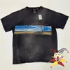 T-shirty męskie Święty Michael Sky Ss T Shirt Mężczyźni Kobiety niebo Jezus umyte stare krótkie rękawy T-shirt TEE TEE J240402