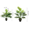 Kwiaty dekoracyjne 65-82 cm sztuczne paproć kreatywne 12/18 widelca sztuczne liście palmowe gałęzie proste symulacja aranżacji kwiatowej
