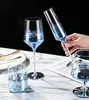 Creative Star Sky Gradient Glass Cup Wineglass Vintage Wine Glasses Luxury Cups voor champagne drinkboblet set 240408