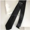 Coules de cou Luxury Tie Mens Designer Prad Women Fashion For Men Mesdames avec des lettres de motif Neckets Couleurs solides Necclues Business Drop Dholk