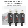 Microfoons oplaadbare UHF draadloze XLR -zender en XLR -ontvanger voor twee microfoons compatibel met audiomixer