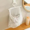 Laundry Bags 2 Pcs Storage Mesh Bag Home Vegetable Pouch Shopping Baby Organiser Hanger Bath Toys Babies Hanging Clothes Peg Fruit