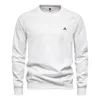 Herren Hoodies Solid Color Sweatshirts Männer Frühling Herbst Pullover Männliche Mode lässig Sweatshirt Schwarz Weiß