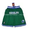 Mavericks Jersey American Green Gaston Basketball Pants Men S Sports Shorts Ports Horts