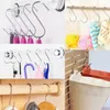 Haken 10pcs S-Shape Haken Edelstahl Kleidung Taschen Handtücher Pflanzen Hängende Rack Multifunktion Küchen Schlafzimmer Geländers Kleiderbügel