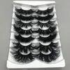 Mikiwi 5/10/30/50/100 Pestañas de visón esponjosas al por mayor con envases de 25 mm Fluffy Mink Eyelashes a granel 3D Mink Eyelashes Custom 240327