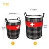 Borse per lavanderia Swiss Svizzera Bandiera cesto pieghevole Abbigliamento giocattolo cestino per cestino per bambini Nursery