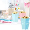 Wrap regalo 10pcs Gender rivelare le scatole di popcorn party sesso per bambini rivela il compleanno per baby shower forniture caramelle