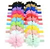 Baby bandeau Bowknot Bandon pour les enfants Accessoires de cheveux Accessoires pour enfants Toddler Ribbon Elastic Bow Coiffre Princess Heart 205986887 Ribbon Elastic