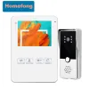 Intercom Homefong Home 4 Inch Video Intercom Door Phone Doorbell Camera Black White Access Control System for Villa Apartment