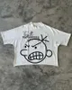 T-shirts masculins Strtwear T-shirt Y2K HARAJUKU HIP HOP LETTER CARTOON IMPRESSION GRAPHIQUE TSHIRT THIRT