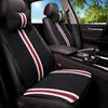 Bilstol täcker Ice Silk Car Seat Cushion Front Main Passenger Single Seat Liten midja Halva omgivning Split Single Seat Cover Summer T240408