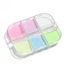 Glitter Lysande nagel Glitter Powder Neon Glow in the Dark Mixed Fosfor Powder paljetter Pigment Fosfor Shining Nail Art Decorations