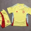 Spain 2024 Home Cup Football National Team Fan Kits Sports 10 Short Sleeve Children's Set