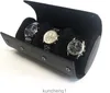 Longjet Watch Travel Case for Men Portable Watch Organizer Box со съемным держателем бархатной подушки (коричневый)