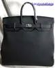 Крупная мощность подлинная кожаная передвижная бизнес на плечах сумки сумки дизайнер французский парижский роскошный бренд HAC 50 см. Мужские сумки моды yi-O8W