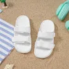 Pantofole estate pancipers casual a colori solidi scarpe da spiaggia per ragazzi bagni scarpe anti-slip per bambini morbido suolo comodo pantofole 240408