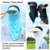 Beretten Hoofdkleding Face Balaclava sjaal Cycling Silk Sunscreen Masker Hoofdband Hoofd Hek Blazer Cover