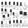 Bouteilles 12pcs 3 ml15 ml en verre de vernis à ongles vide bouteille de gel transpareur portable boîte de rangement rempli de rangement carré de maquillage rond