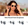 Sonnenbrillen Frames Retro Round Trendy Hippie Circle kleiner Rahmen für Frauen Mädchen UV Schutz Brillen Sommersonne GL C4W4
