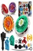 Beyblades Busrtセット4Dメタルフュージョン合金ランチャーとハンドルバー2820D 4PCSSETジャイロスコープお子様用x9891766を備えたスピニングトッピー