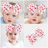 Bandanas 2 PCS Children's Hair Accessories smycken Girls Bow pannband för Baby Cabello Accesorios Tyg Toddler pannband