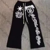 Herenbroek Black Hellstar Sweatpants Classic Flame Star Letter Printbroek Hip Hop Casual Loose Men Women Bell Bottoms 337 762