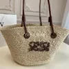 2024 Designer di lusso Fashion Beach Bags Borse per spalle da donna Personalità Straw Women Borse Borse