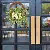 Decoratieve bloemen kunstmatige roos krans lente voordeur voor of wanddecoratie herfstdecoraties veranda veranda