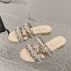 Canal Sapatos Designer Sandals Sandals Plataforma de couro Mulheres Slide Slide Classic Flops Summer Fashion Fgghfgh