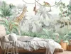 Fonds d'écran Fond d'écran Kids Fond d'écran tropical et safari Animaux mural mural pour chambre à coucher TV